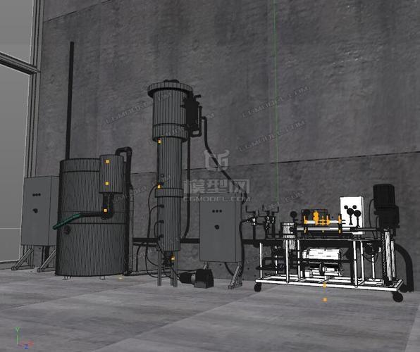 工廠機械設備 工廠室內場景 fbx c4d